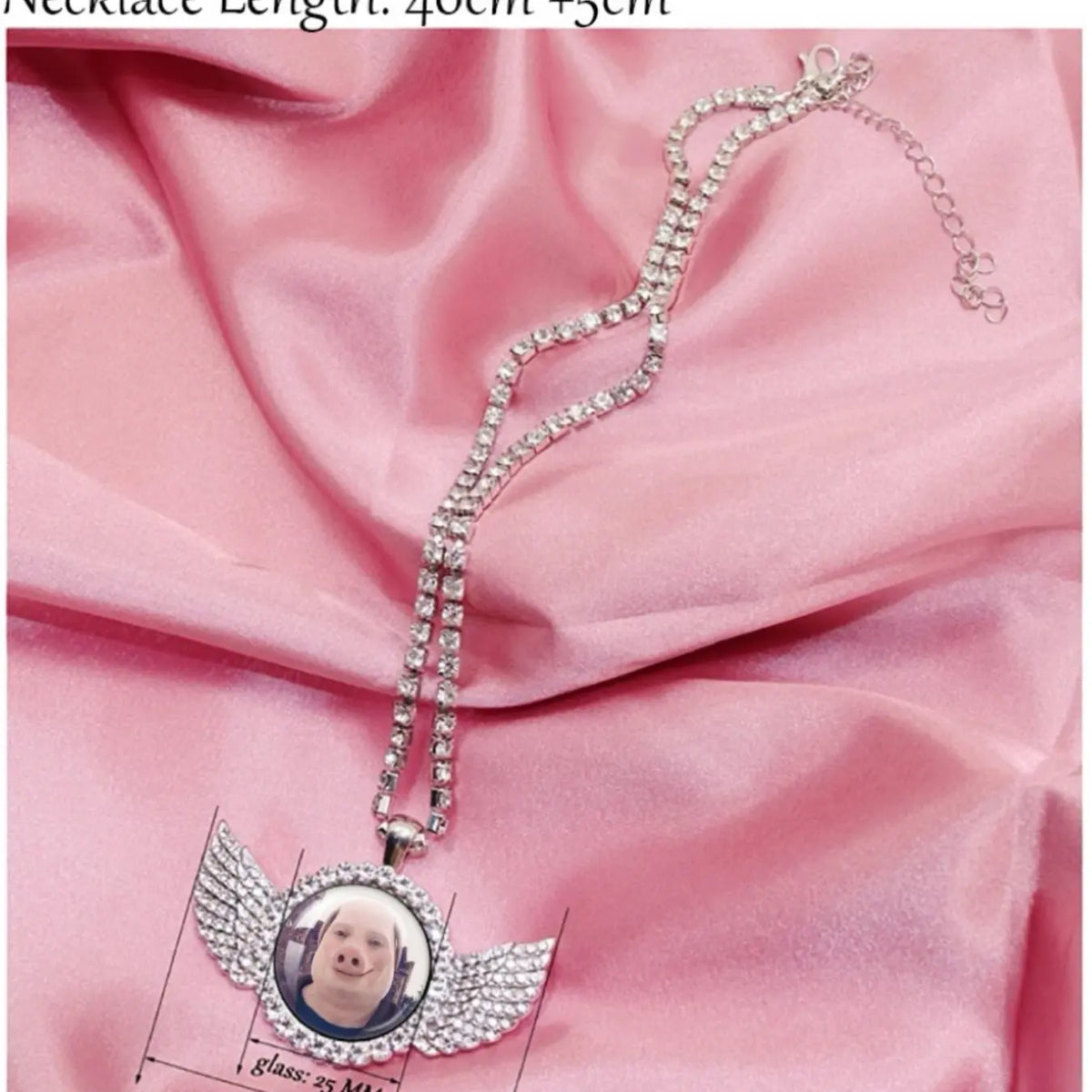 John Pork Calling Necklace, Funny Pig Theme Meme Pendant, Trendy Chain Necklaces Jewelry Gift for Pig Lovers, Dainty Fashion Jewelry, Wearable Jewelry, Casual Trendy Jewelry, Elegant Alloy Accessory