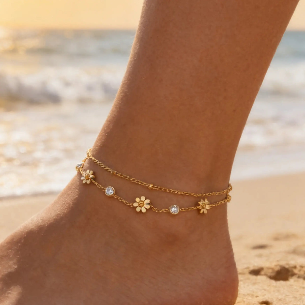Women's Stainless Steel Anklet Jewelry, Casual Style, Layers, Dainty Layered Anklet, Layered Anklet, Perfect Jewelry Gifts for Women, Girls, Friends, Family, Daily Wear & Special Occasions