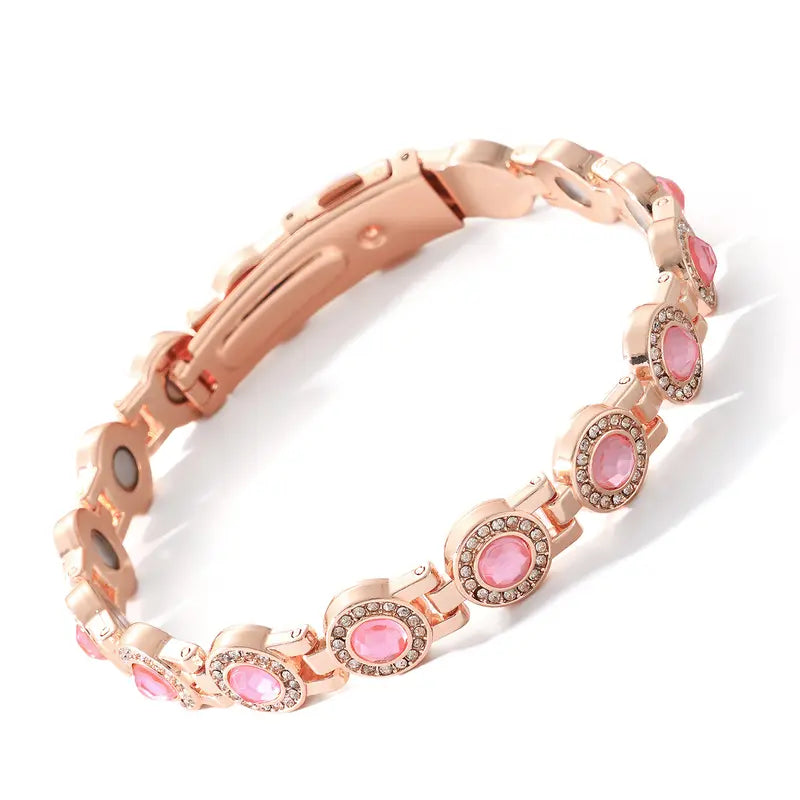 YLNWH Copper Bracelets for Women – Pure Copper Magnetic Bracelet with 3500 Gauss Effective Magnets, Trendy Stack Stretch Bangle, Modern Fashion Accessories, Perfect Valentine’s Day Gift