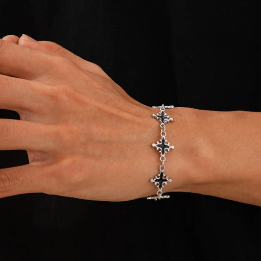 Hiphop Trendy Drip Cross Adjustable Link Bracelet, Criss Cross Design, Fashion Punk Unisex Casual Versatile Party Jewelry, Men Women Simple Style Accessory, Trendy Jewellery Accessories, Bracelets Jewelry, Fashionable Bracelet