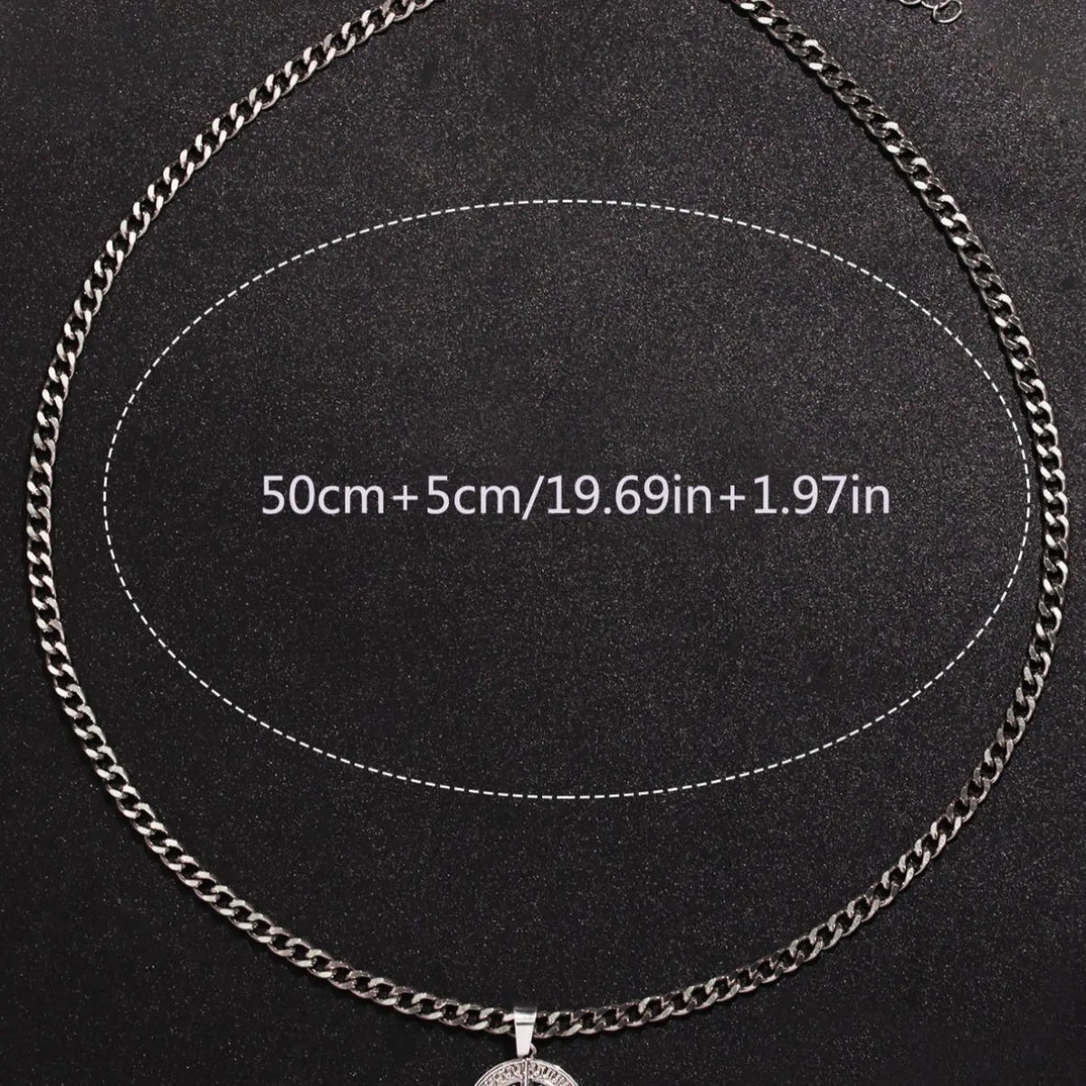 Men's Street Trend Compass Design Pendant Necklace, Trendy Vintage Retro Copper Pendant Necklace, Chic All-match Jewelry As Gift for Boyfriend, Daily Versatile Chain, Chain Necklaces