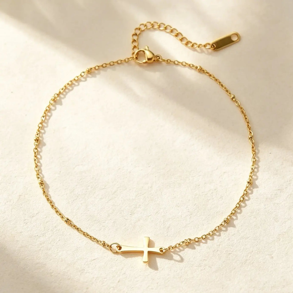 Adjustable Silver Gold Ankle Chain Anklets, Minimalist Stainless Steel Footwear Accessory, Waterproof Design, Ideal Gift for Easter & Graduation