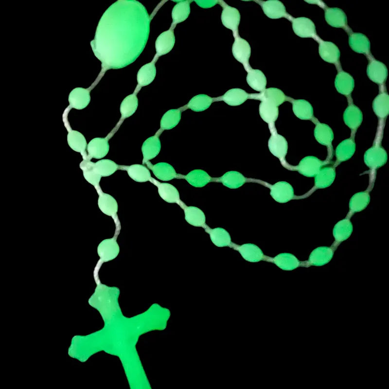 PLASTIC ROSARY: GLOW IN THE DARK