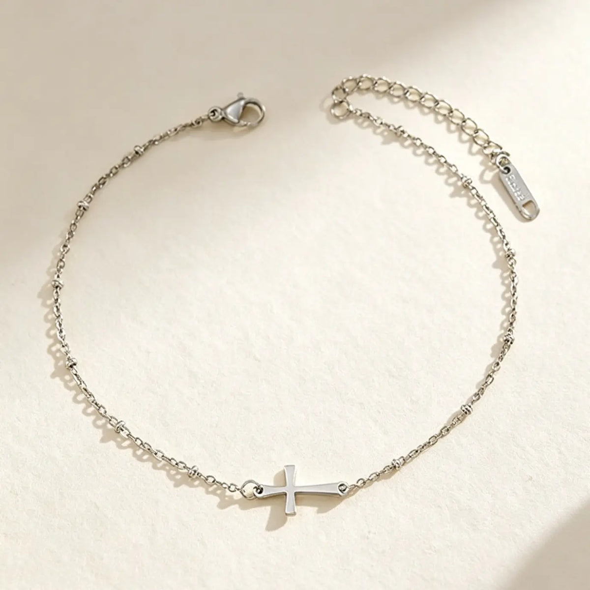 Adjustable Silver Gold Ankle Chain Anklets, Minimalist Stainless Steel Footwear Accessory, Waterproof Design, Ideal Gift for Easter & Graduation