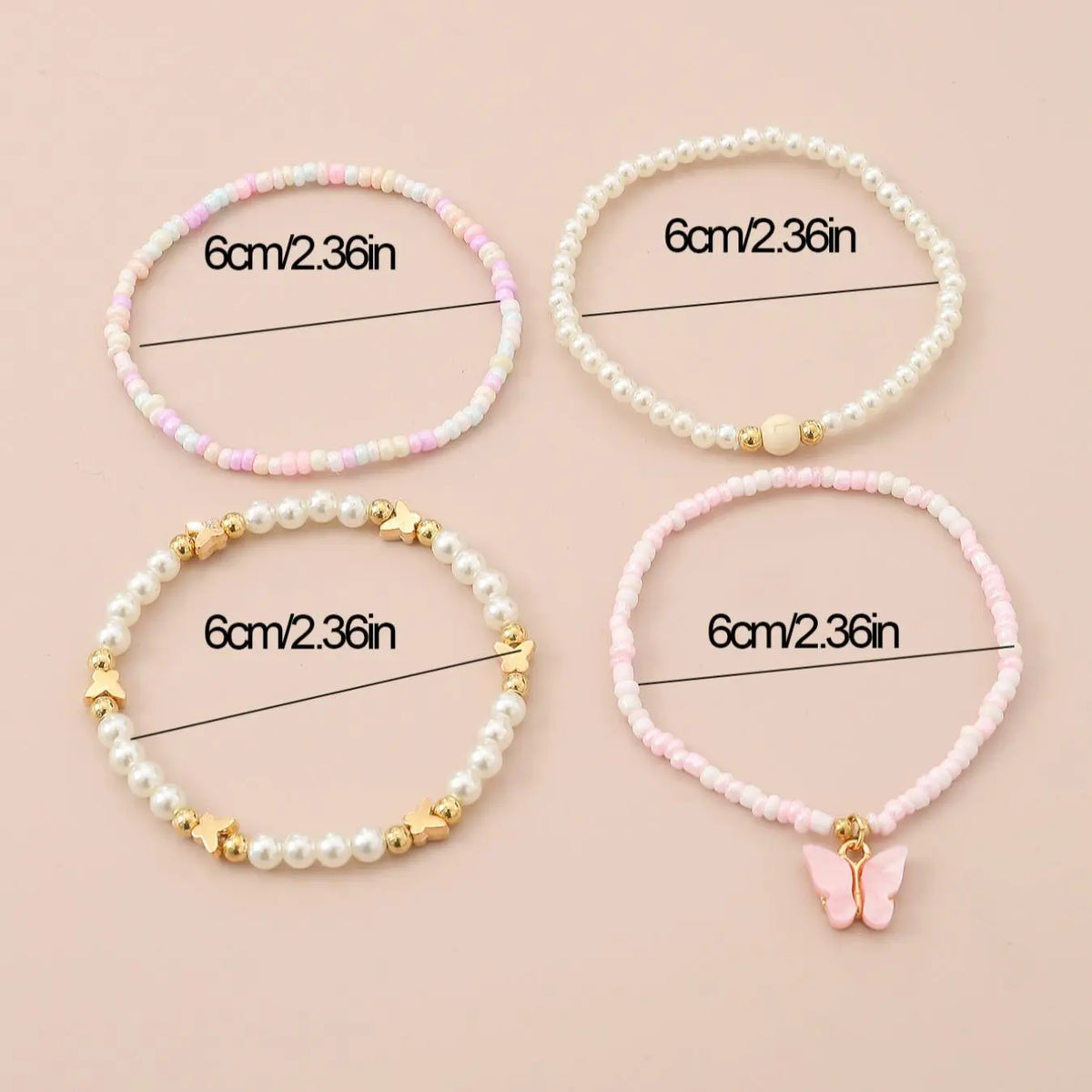 Cute Butterfly Design Anklet, Fashionable Jewelry for Girls, Boho Style Jewelry for Party, Daily Clothing Decor, Trendy All-match & Exquisite Jewelry for Gift, Trendy Fashionable Accessories