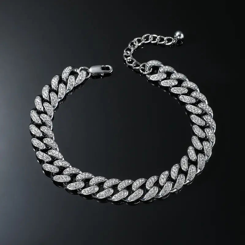 Women's Crafted Silver Aluminum Alloy Ankle Bracelet - Casual Elegant Everyday Wear, Exquisite Finish, Easy to Style, Versatile Costume Jewelry, Elegant Accessory, Perfect Birthday Gift