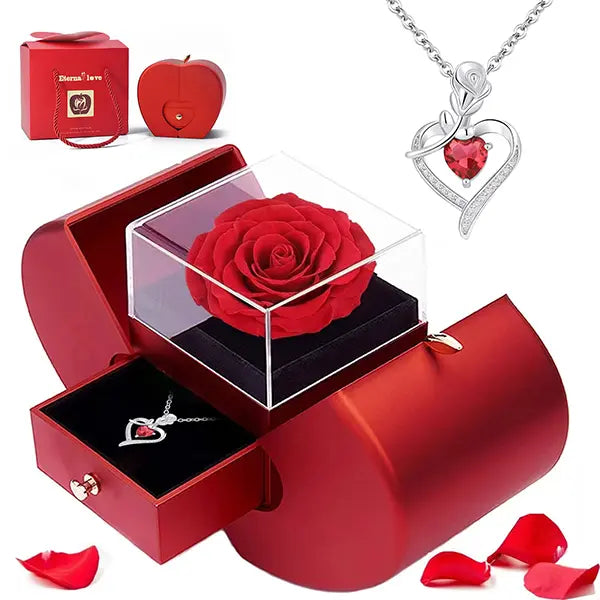 Fashionable Jewelry Rotating Sunflower Pendant Necklace Set, Flower Necklaces with Exquisite Chain & Gift Box, Thoughtful Present for Women for Birthday Mother's Day Daily Wear