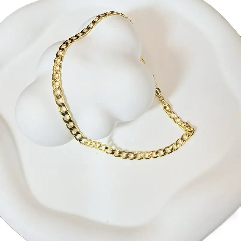Cuban Ankle 11 Inches Long Cod 7031 Gold-Toned Chain Accessory Bra-8033