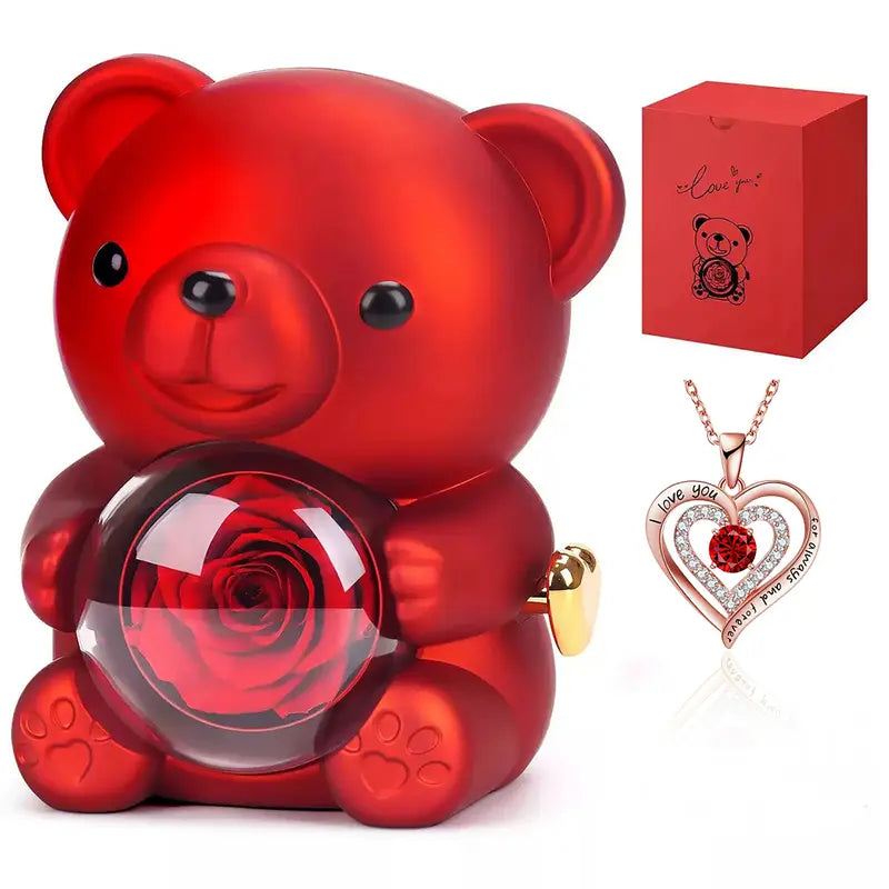 Fashionable Jewelry Rotating Sunflower Pendant Necklace Set, Flower Necklaces with Exquisite Chain & Gift Box, Thoughtful Present for Women for Birthday Mother's Day Daily Wear