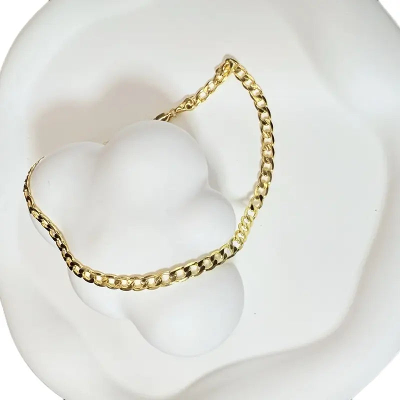 Cuban Ankle 11 Inches Long Cod 7031 Gold-Toned Chain Accessory Bra-8033