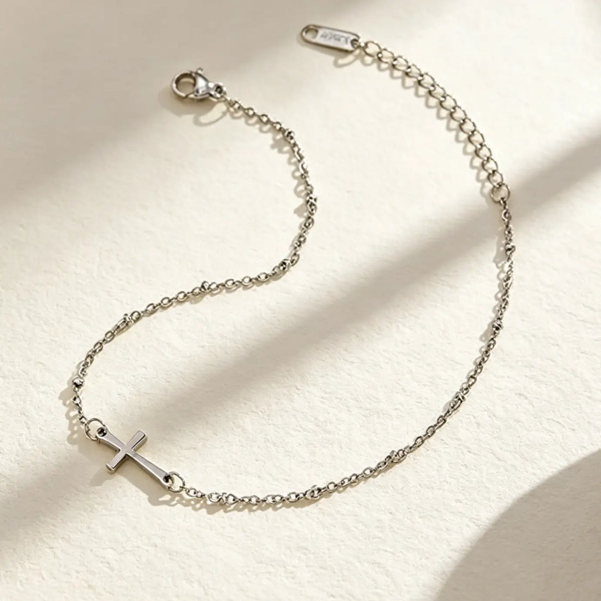 Adjustable Silver Gold Ankle Chain Anklets, Minimalist Stainless Steel Footwear Accessory, Waterproof Design, Ideal Gift for Easter & Graduation