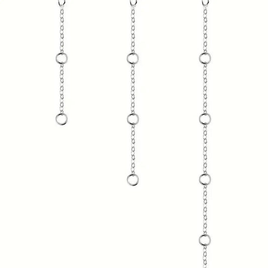 Stainless Steel Necklace Extension Chain Set, Necklace Layering Clasp, Stacking Necklace, Fashion Jewelry for Women & Men, Trendy All-match & Exquisite Jewelry for Birthday Gift