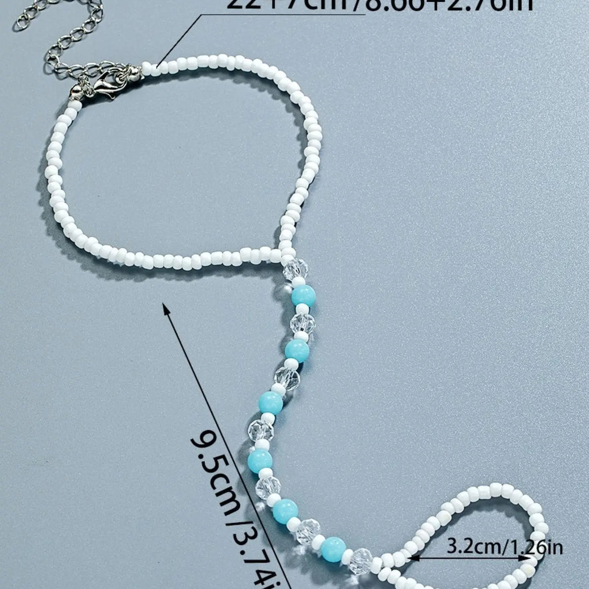 Summer Beach Vacation Glow-In-The-Dark Adjustable Anklet, Creative Acrylic Foot Jewelry, Women's Party Accessory, Fashionable Beach Wear, Fashion Accessories