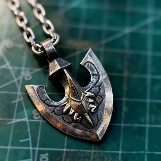 Anime merchandise: JoJo's Bizarre Adventure Golden Arrow necklace Fashion Accessories, French vintage style, unique and exquisite.