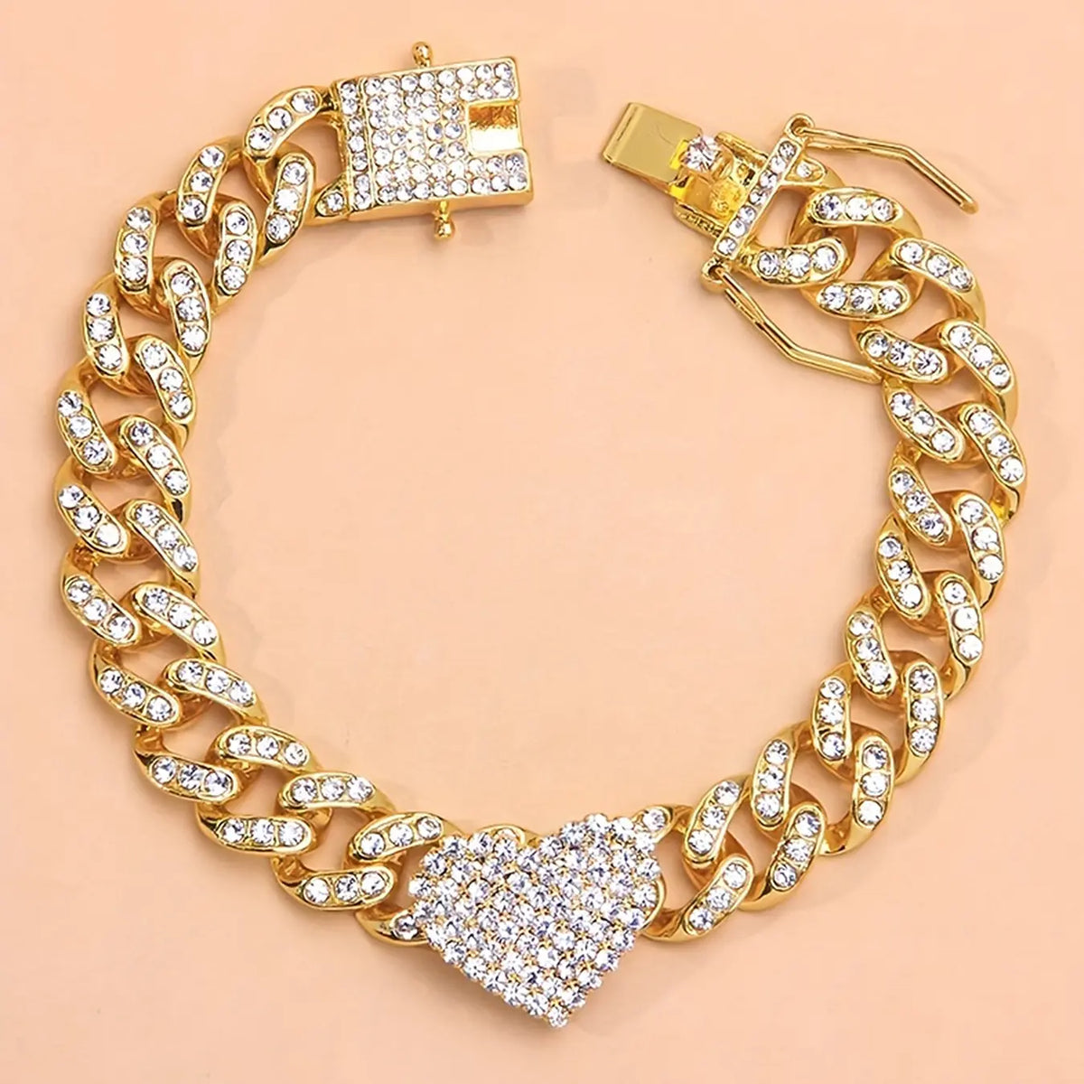 Trendy Summer Beach Anklet with Rhinestone Cuban Design, Fashionable New Foot Jewelry for Women, Stylish Cuban Link Anklet, Elegant Accessory, Trendy Fashionable Accessories