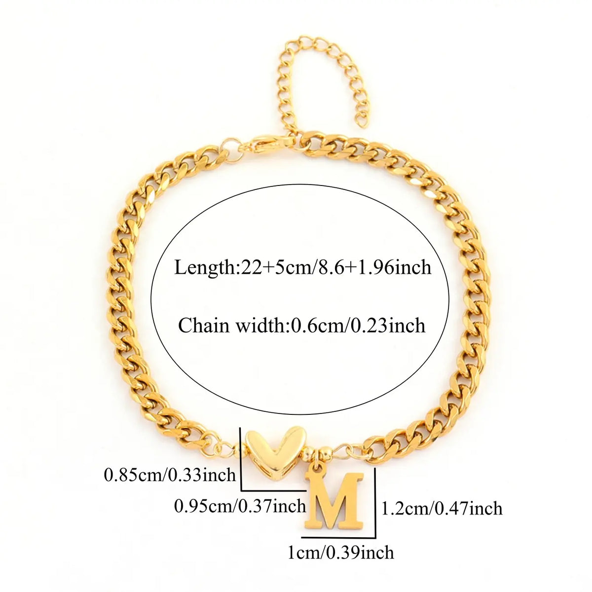 Women's Stainless Steel Cuban Chain Anklet, Simple Classic Design, Plated Precious Metal, Casual Style, Trendy Jewellery Accessories, All Seasons Wear, Versatile Accessory, Wearable Jewelry