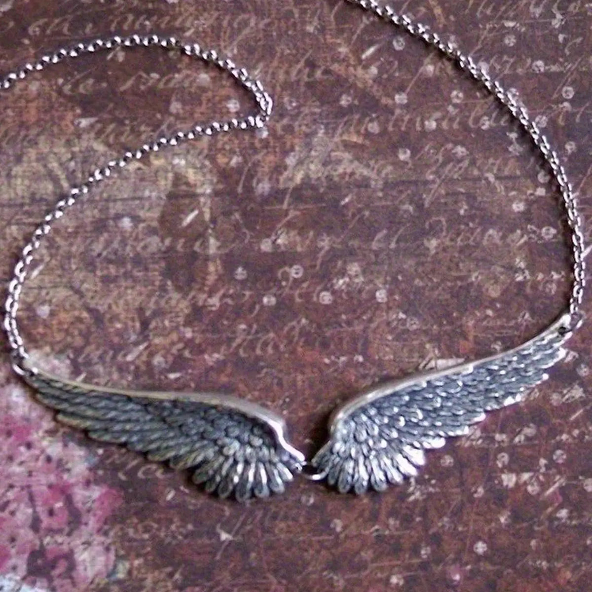 Gothic Vintage Angel Wings, Punk Style Animal Design, Zinc Alloy Chain, Unique Party Jewelry for Women, Costume Necklaces, All Seasons Wear, Fashion Accessories