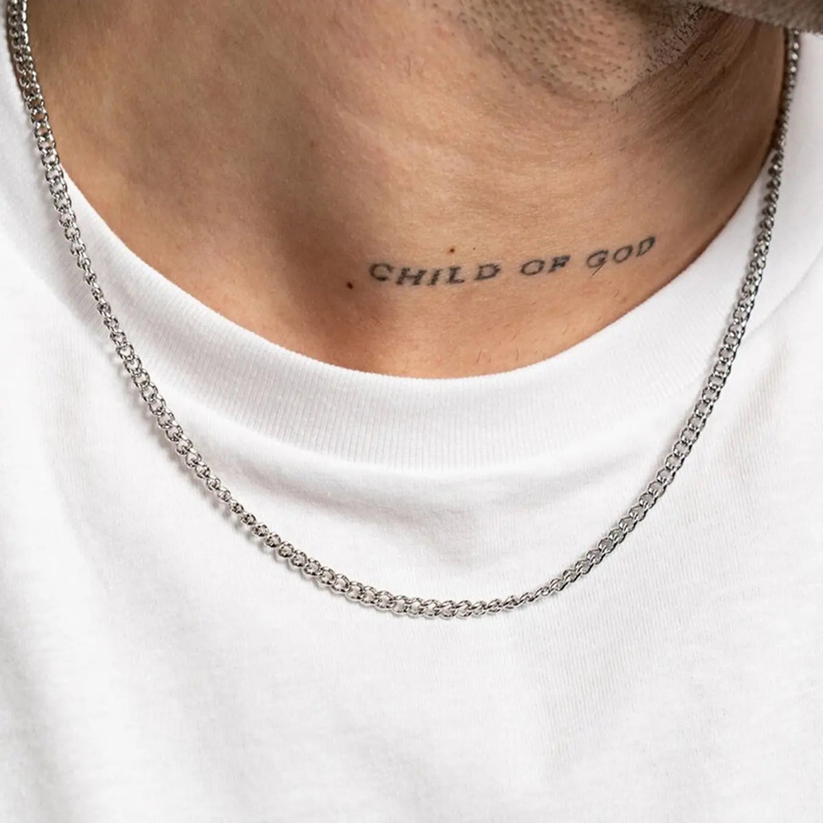 Men's Simple Plain Color Rope Chain Necklace, Stainless Steel Twisted Chain Necklace for Boyfriend, Fashion Accessories