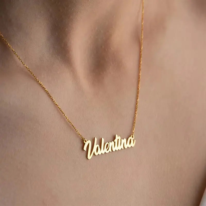 AS030 Personalized Custom Multiple Name Necklaces Stainless Steel Couple Name Necklaces Family Gifts For Mother's Day