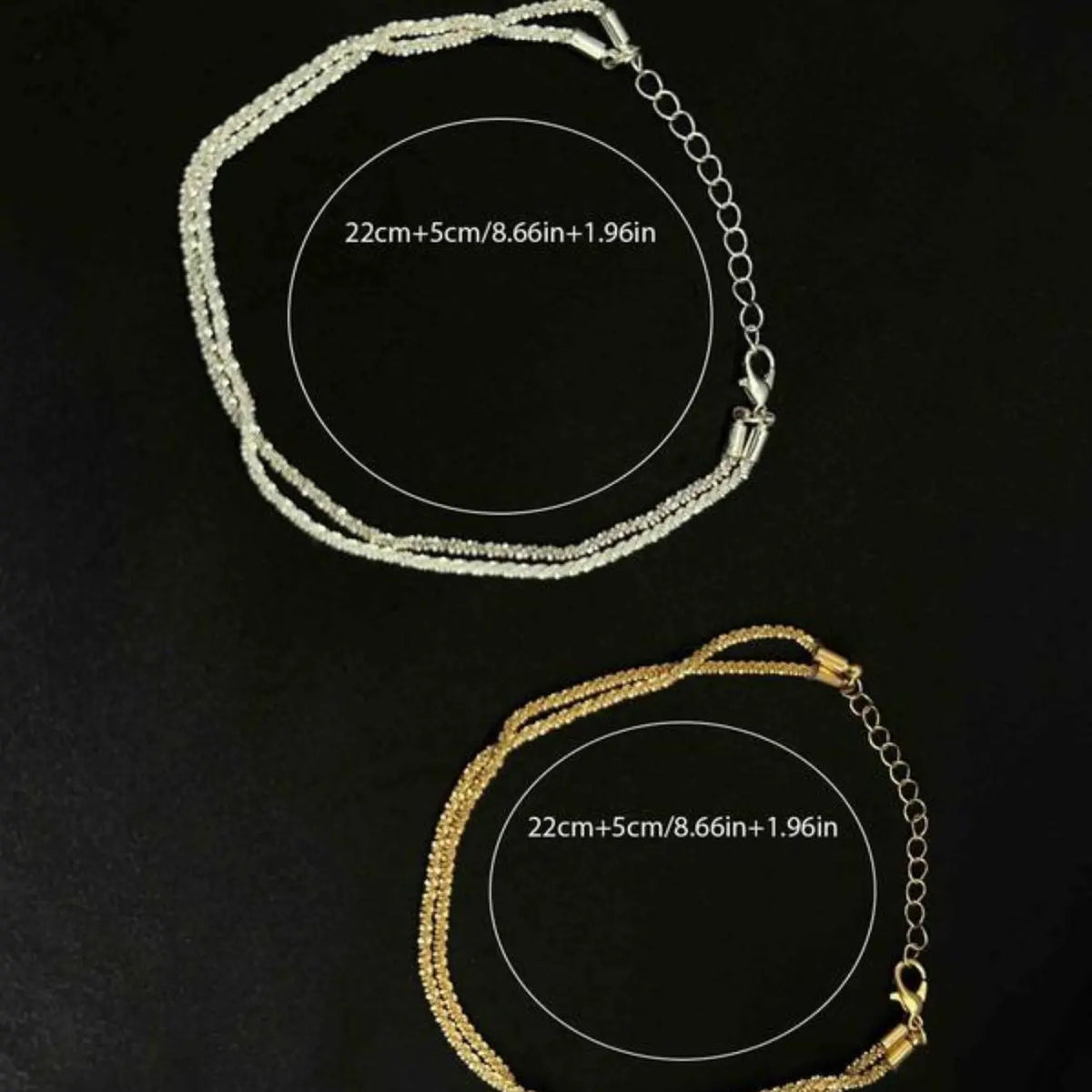 Women's Adjustable Layered Anklet Jewelry, Layered Accents, Waterproof Multi-Layer Stackable Anklet, Beach Summer Accessory, Party Decorations, Dainty Layered Anklet, Trendy Fashionable Accessories, Fashion Cool Accessories