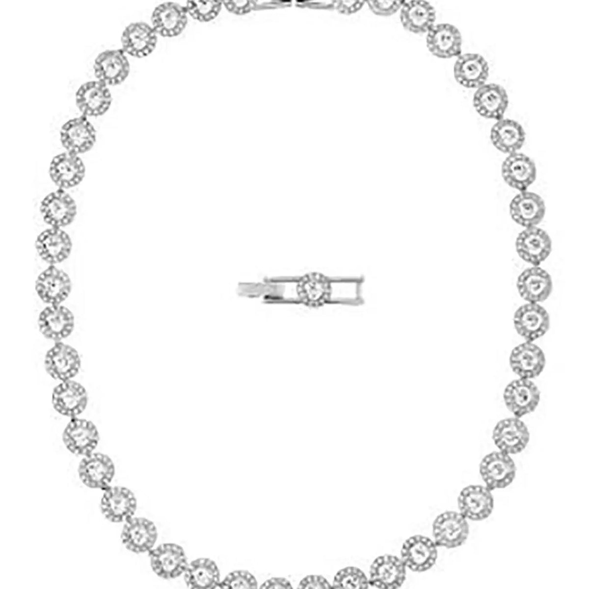 Elegant Tennis Chain Necklace, Sparkling Rhinestone Adjustable Choker, Fashionable chain decorated, Fashion Jewelry for Parties and Daily Wear, Daily Clothing Decor, Trendy All-match & Exquisite Jewelry for Birthday Gifts, Rhinestone Decorated Necklace