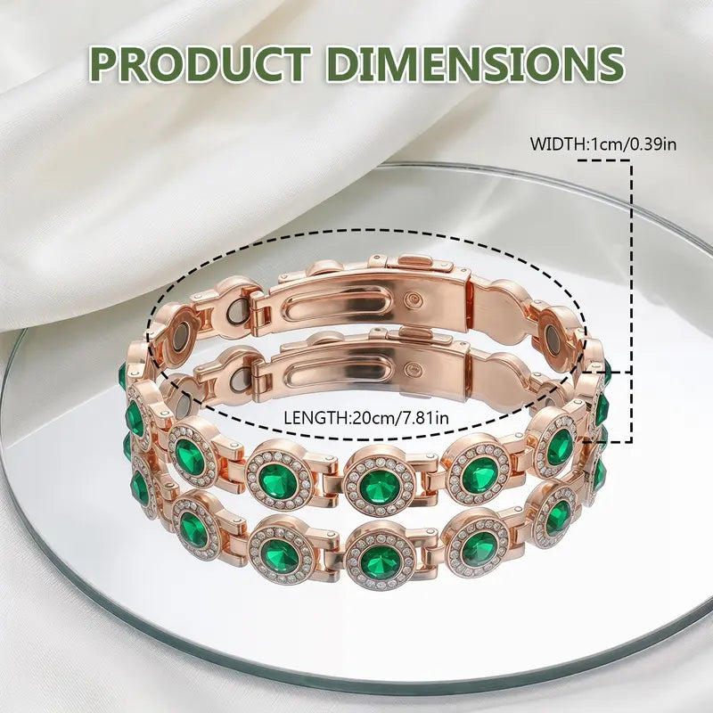 YLNWH Copper Bracelets for Women – Pure Copper Magnetic Bracelet with 3500 Gauss Effective Magnets, Trendy Stack Stretch Bangle, Modern Fashion Accessories, Perfect Valentine’s Day Gift
