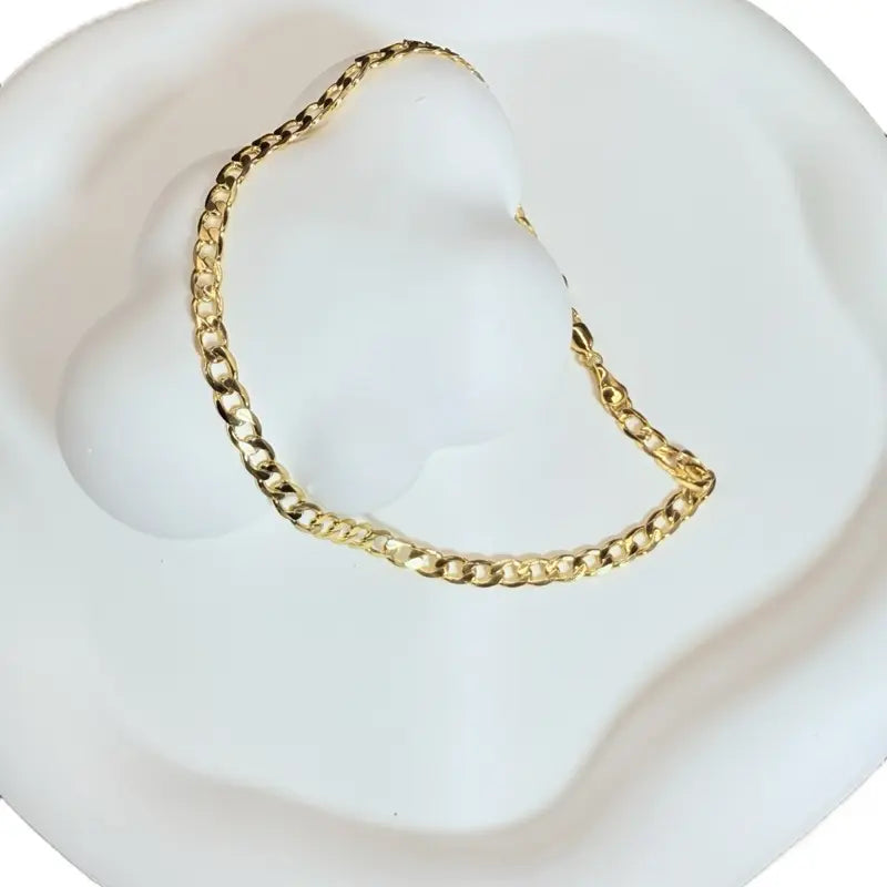 Cuban Ankle 11 Inches Long Cod 7031 Gold-Toned Chain Accessory Bra-8033