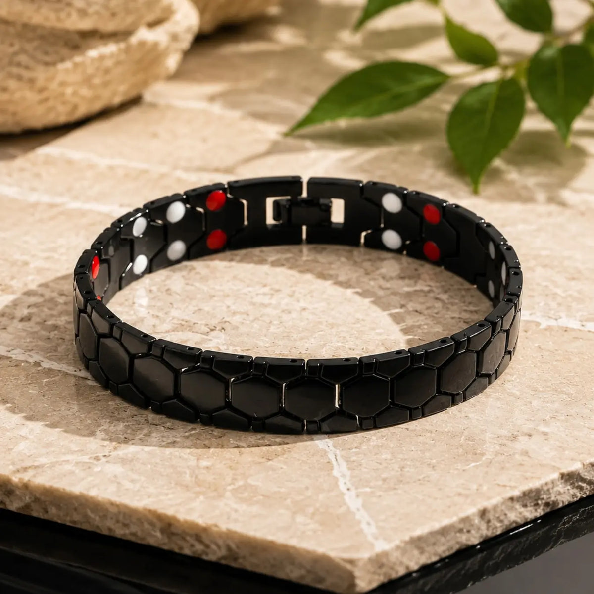 Copper Magnetic Bracelet Energy Men Women, 7.8in Alloy Chain Bracelet Bangle Fashionable Bangle, Link Bracelets for Men & Women, Punk Style l ,Trendy All-match & Exquisite Jewelry for Birthday Gift