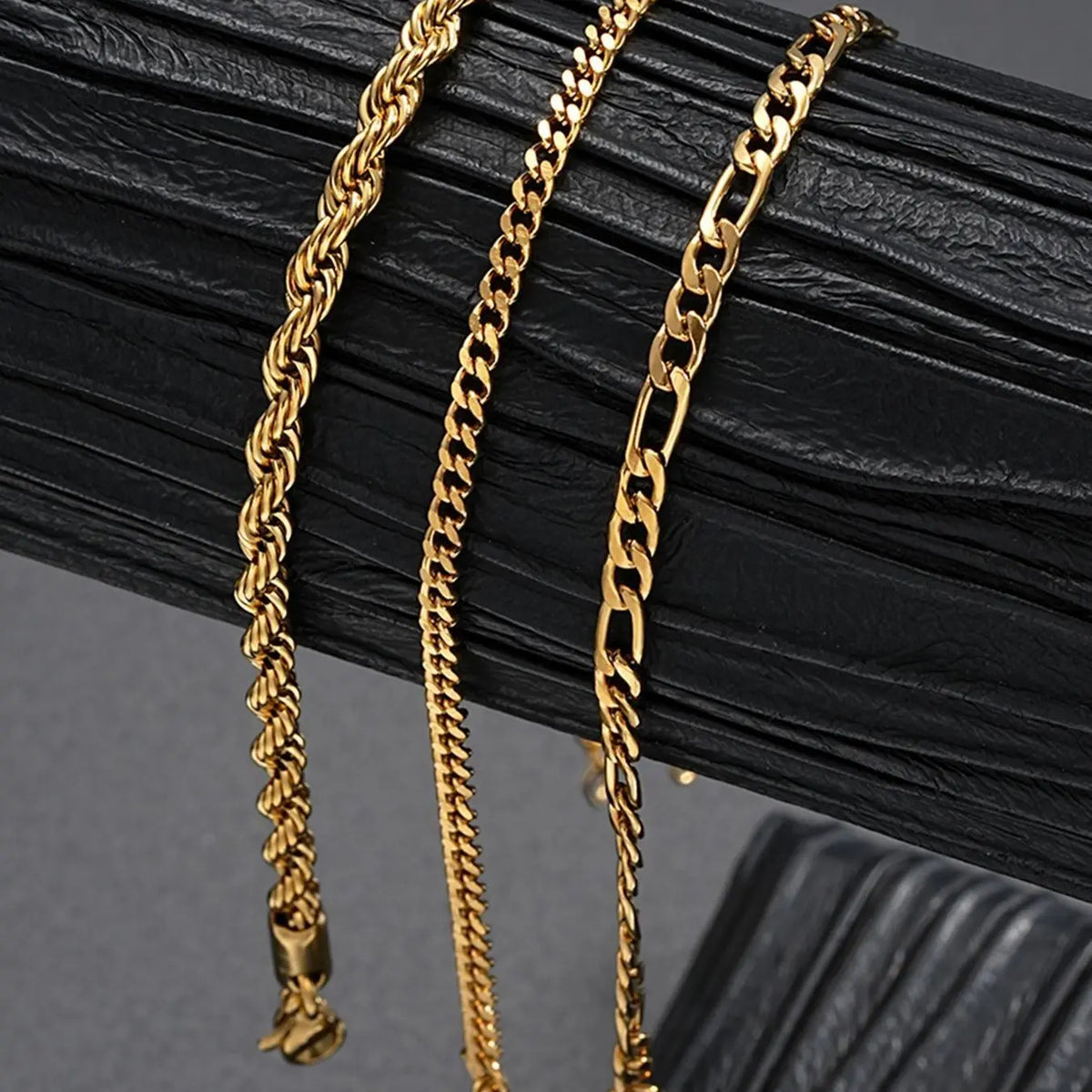 Men's 7-Piece Stainless Steel Link Bracelet Set, Bracelet Jewelry, Fashion Bracelet Bundle, Streetwear Hip-Hop Simple Cuban Chain, Ideal Gift for Boyfriend & Son, Perfect for Daily, Party, Birthday and Father's Day