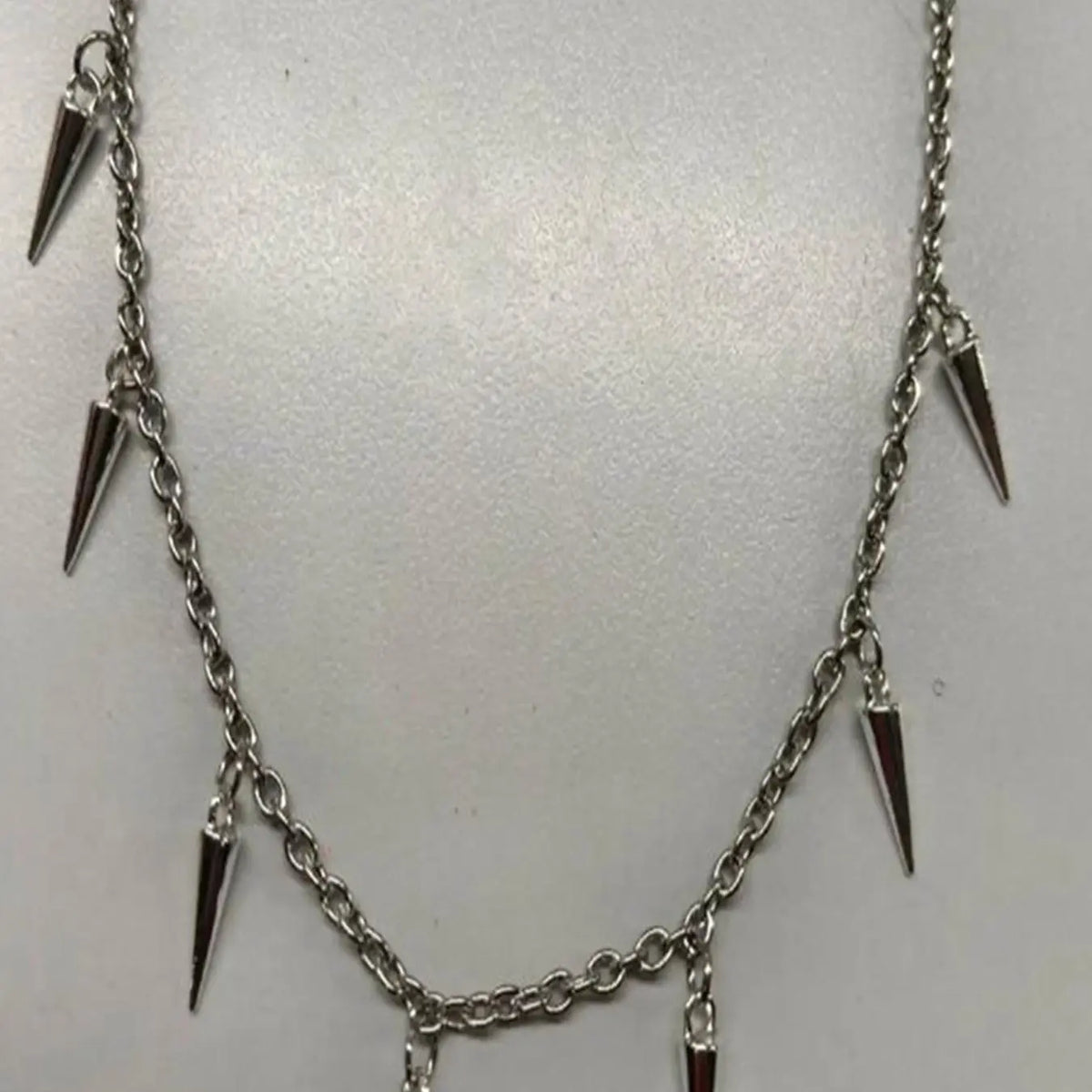 Punk Style Studded Decor Necklace, Stainless Steel Jewelry for Party, Daily Clothing Decor, Trendy All-match & Exquisite Jewelry for Birthday Gift, Choker Necklace, Stainless Steel Necklaces, Streetwear Statement Jewelry