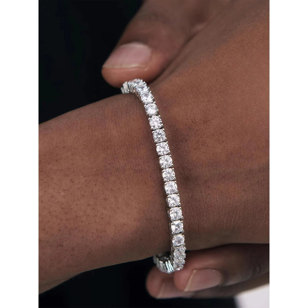 2024 Summer Rhinestone Decorated Trendy Bangle, Elegant Fashion Accessories for Women & Men Daily Wear, Minimalist Aesthetic Jewelry Gift, Daily Wear Bracelet