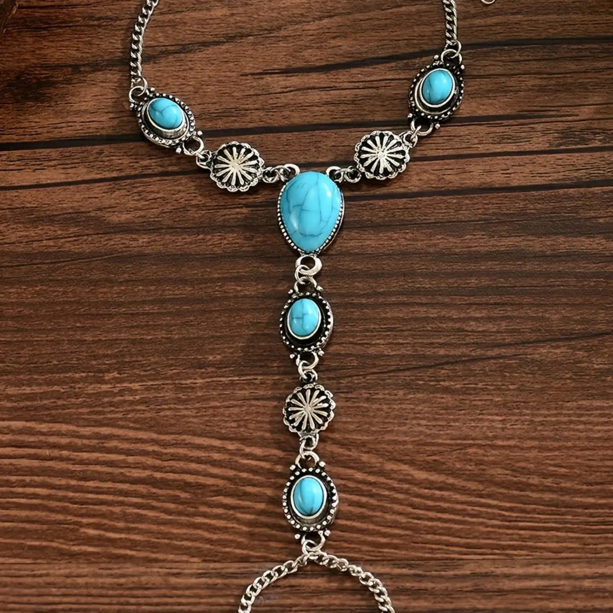 Women's Vintage Ethnic Style Bracelet, Elegant Jewelry Bracelet, Boho Style Bracelet, High Quality Bracelet, Summer Bohemian Design, Zinc Alloy Material, Geometric & Water Drop Patterns, Metal Finish, Bohemian Bracelets