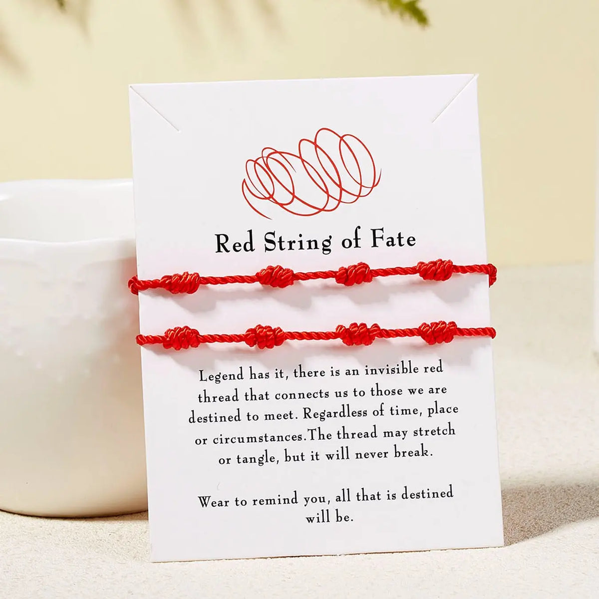 6 Pcs/Set Red String Knot Bracelet for Couples, Rope Braided Bracelets Good Luck Amulet, Handmade Protection Jewelry Set