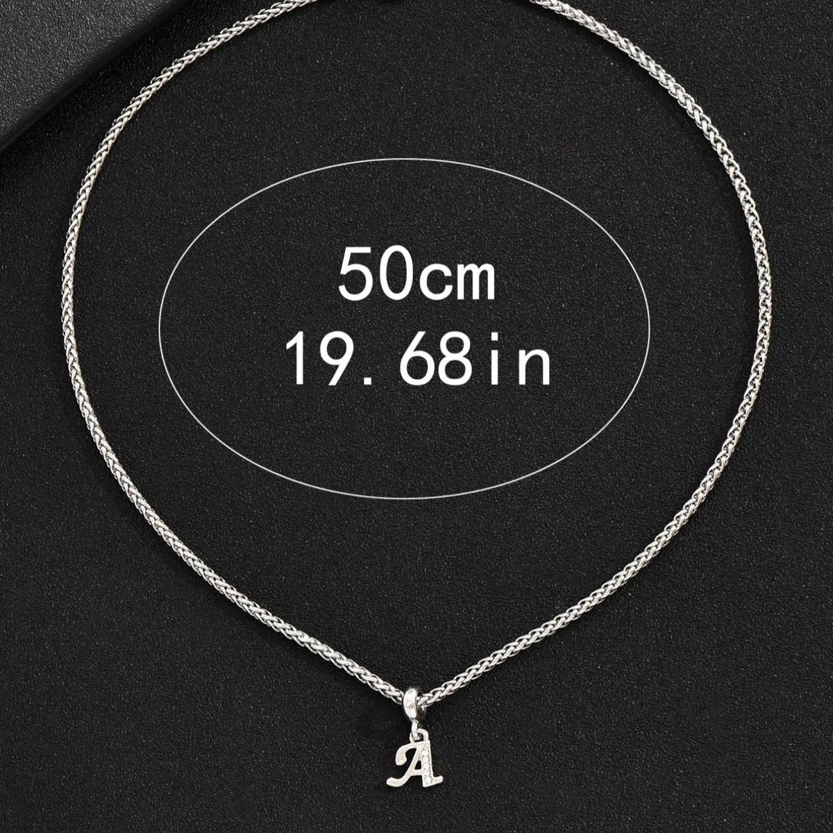 Initial Letter Detail Pendant Necklace, Fashion Stainless Steel Alphabet Jewelry for Men and Women, Costume Necklaces, Trendy All-Match Exquisite Neck Accessory, for Party and Daily Wear, Birthday Gift