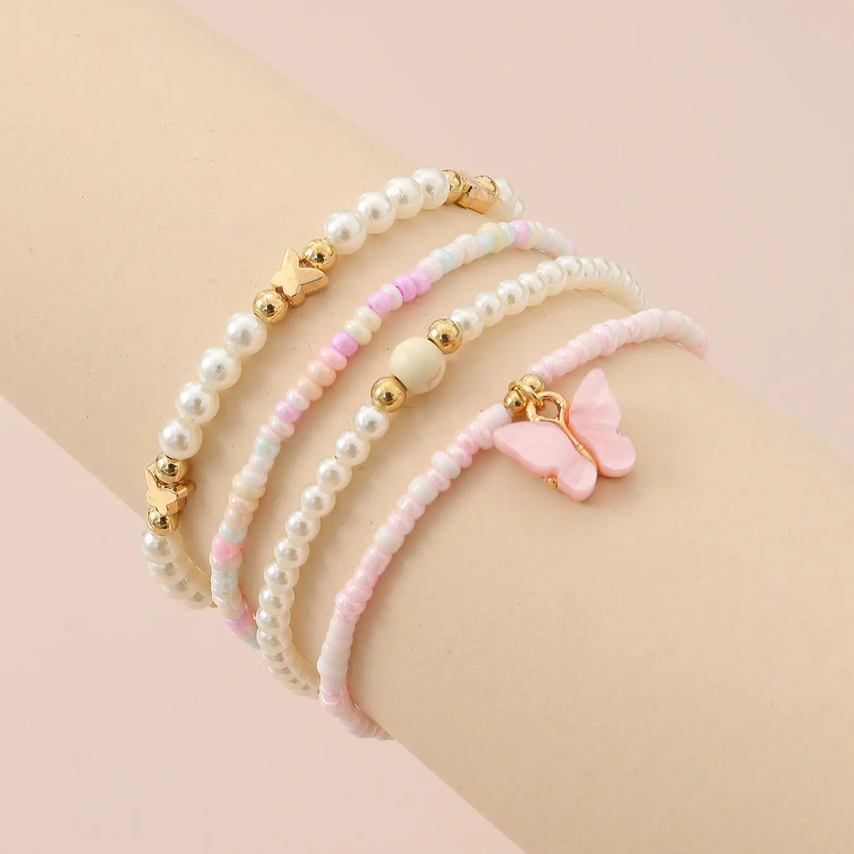 Cute Butterfly Design Anklet, Fashionable Jewelry for Girls, Boho Style Jewelry for Party, Daily Clothing Decor, Trendy All-match & Exquisite Jewelry for Gift, Trendy Fashionable Accessories