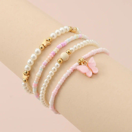 Cute Butterfly Design Anklet, Fashionable Jewelry for Girls, Boho Style Jewelry for Party, Daily Clothing Decor, Trendy All-match & Exquisite Jewelry for Gift, Trendy Fashionable Accessories