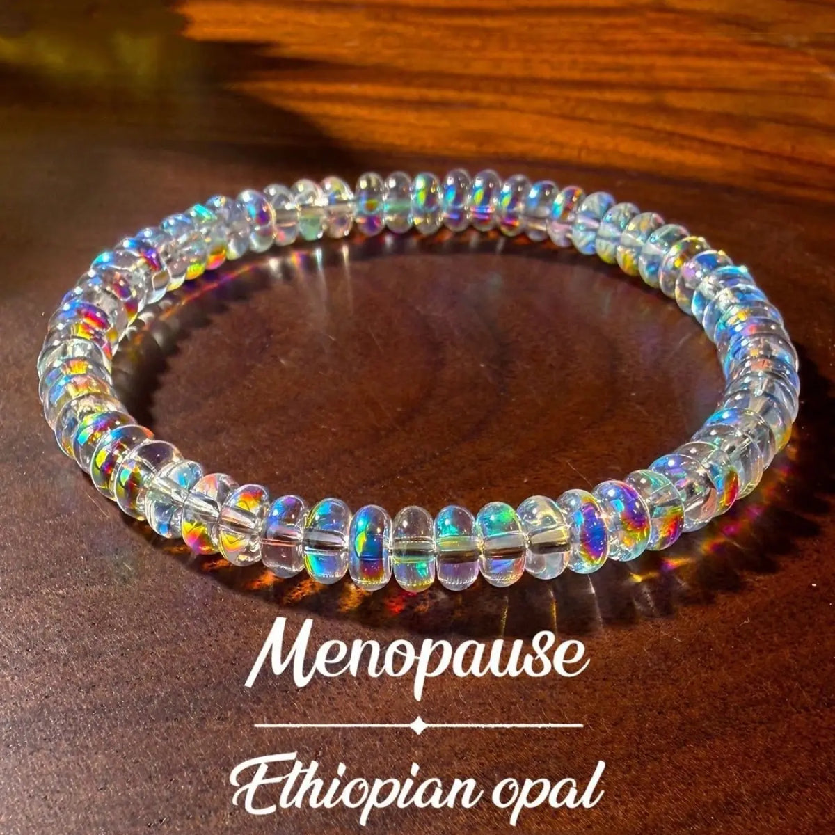 1pcs Artificial opal Ladies' Resin Adjustable Minimalist Jewelry Bracelets Bangle, with An Elastic String Accessory That Helps Maintain Emotional Balance Daily Vacation Gift From A Best Friend
