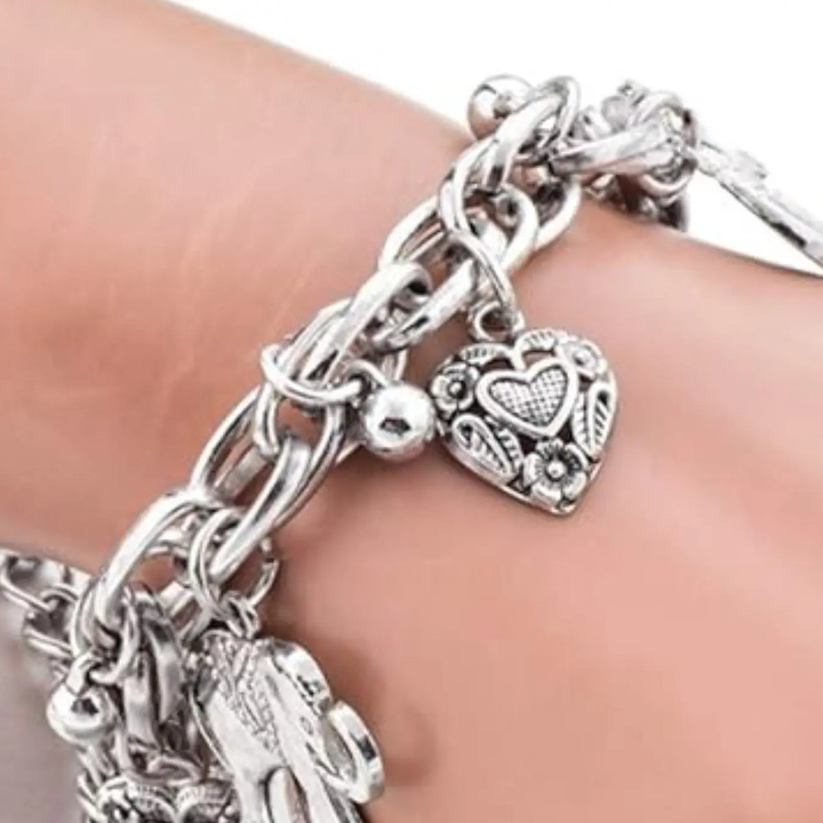Vibrant Autumn Anklet, Elephant Heart Pendant, Retro Charm, Vintage, Boho, Alloy Chain, Party Style, Trendy Fashionable Accessories, Suitable for Teens and Women, All Seasons, Jewelry, Foot Jewelry
