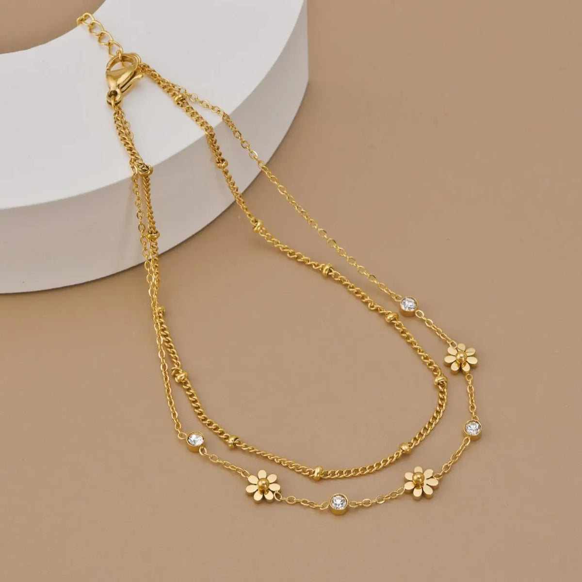 Women's Stainless Steel Anklet Jewelry, Casual Style, Layers, Dainty Layered Anklet, Layered Anklet, Perfect Jewelry Gifts for Women, Girls, Friends, Family, Daily Wear & Special Occasions